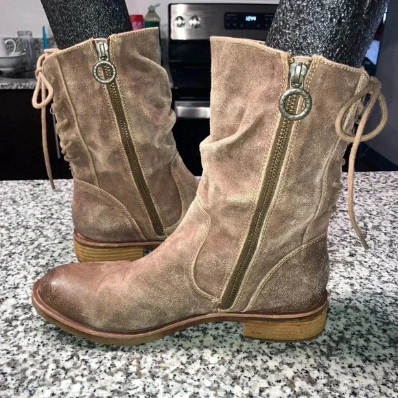 Sofft Sharnell Low Boots Leather Brown Sz 8.5 - Picture 4 of 7